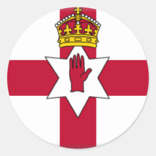 Ulster sjunker runt klistermärke
