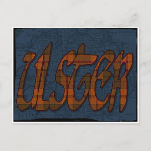 Ulster tartan-vykort vykort