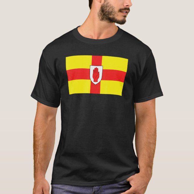 Ulster - Ulster Red Hand-Flagga T Shirt (Framsida)