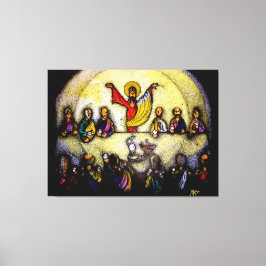 ÚLTIMA CENA LAST SUPPER Mix, tinta y acrilicos Canvastryck