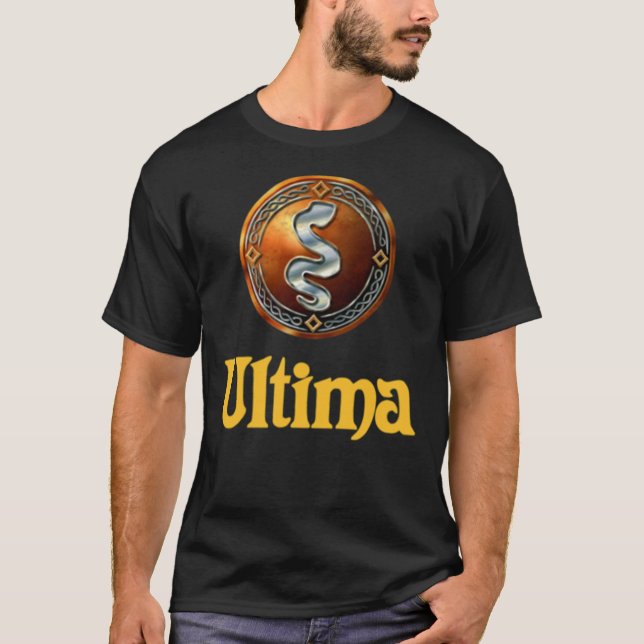 Ultima Logotyp Serpent Black Grind Essential T-Shi T Shirt (Framsida)