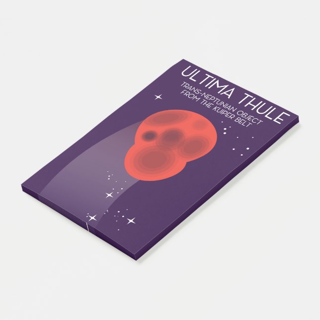 Ultima Thule Keiper bälte rymd konst Post-it Block (Vinklad)