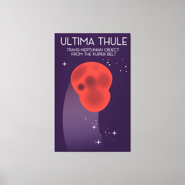 Ultima Thule Keiper Bälte rymdkonst Canvastryck (Framsida)