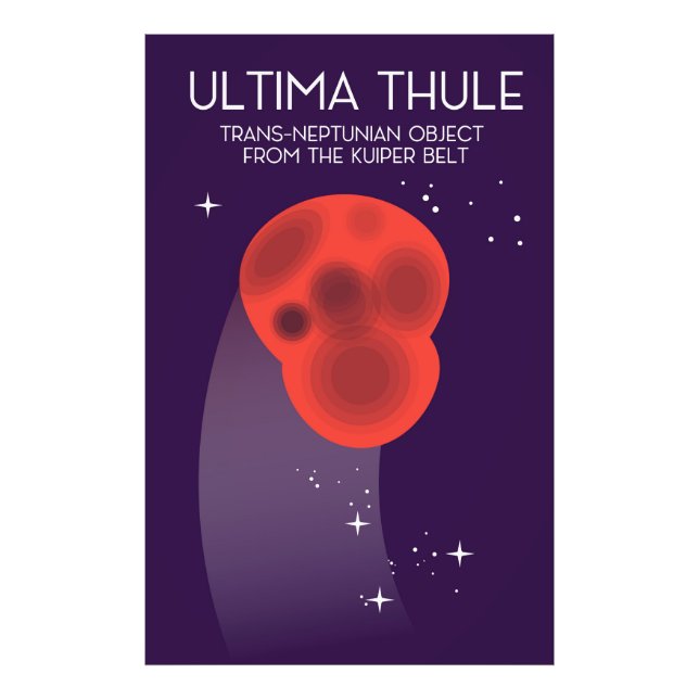 Ultima Thule Keiper bälte rymdkonst Fototryck (Framsidan)