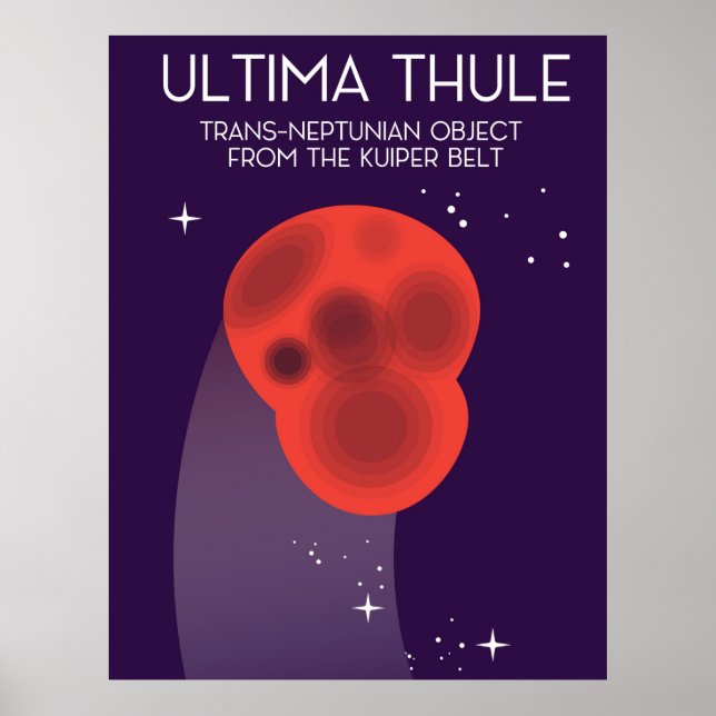 Ultima Thule Keiper Bälte rymdkonst Poster (Framsidan)
