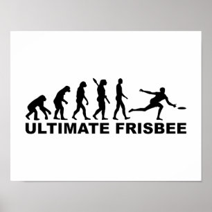 Ultimat Frisbee för evolution Poster