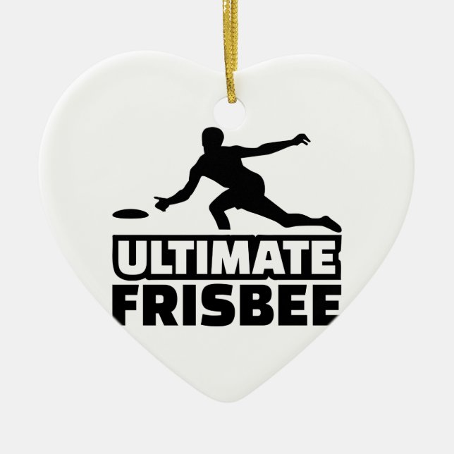 Ultimat Frisbee Julgransprydnad Keramik (Framsidan)