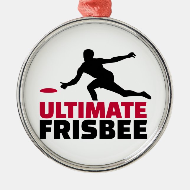 Ultimat Frisbee Julgransprydnad Metall (Framsidan)