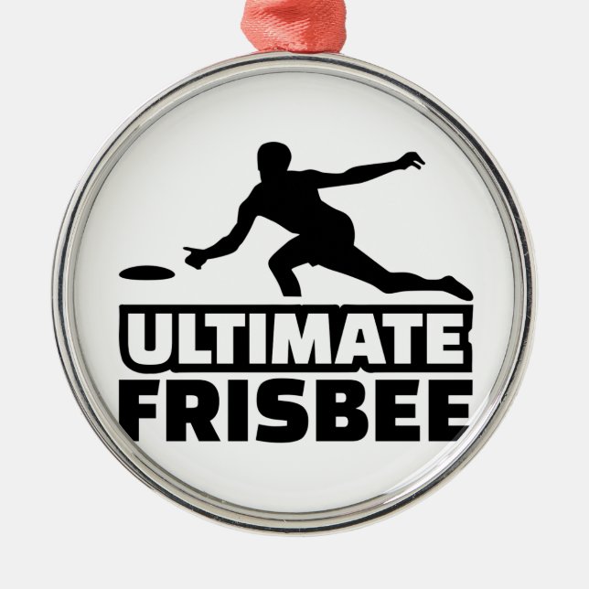 Ultimat Frisbee Julgransprydnad Metall (Framsidan)