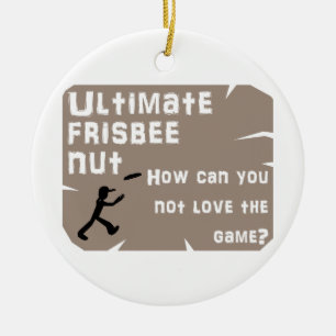 Ultimat Frisbeenöt Julgransprydnad Keramik