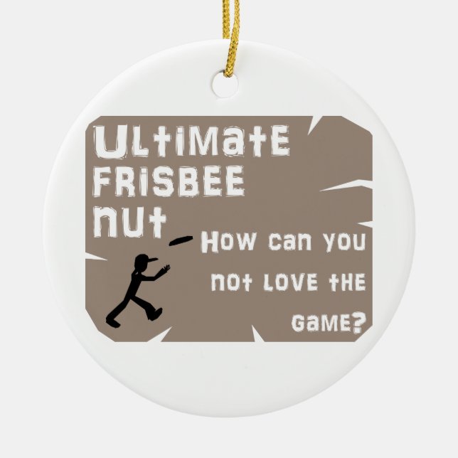 Ultimat Frisbeenöt Julgransprydnad Keramik (Framsidan)