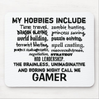 Ultimat gamer'sens bekännelse (vit) musmatta