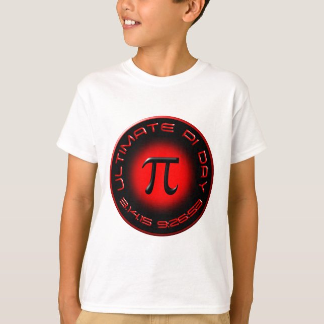 Ultimat Pi-dag 2015 3.14.15 9:26: 53 (rött) Tee Shirt (Framsida)