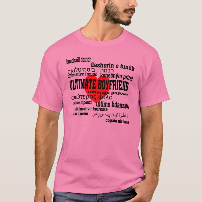 Ultimat pojkvän tee shirt (Framsida)