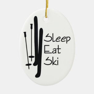 ***ULTIMAT SKI ÄLSKARE*** JULGRANSPRYDNAD KERAMIK