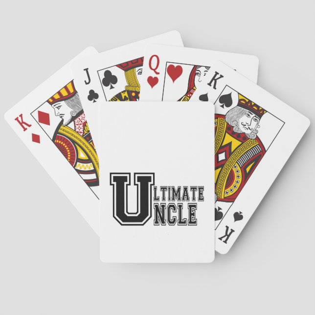 Ultimat Uncle i svart Spelkort (Baksidan)