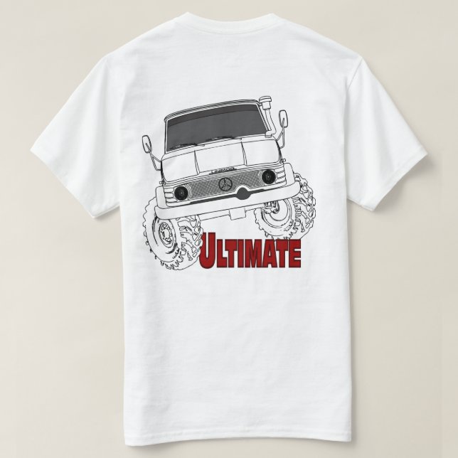 Ultimat Unimog lutande Tee Shirt (Design baksida)