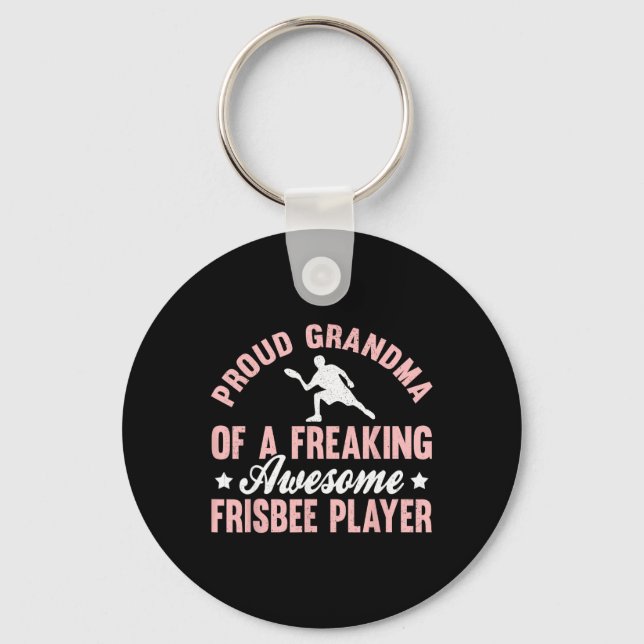 Ultimata Frisbeespelare Discgolf Mormor  Nyckelring (Framsida)