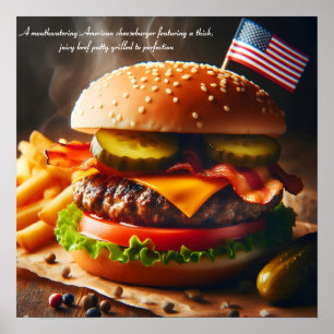 Ultimate American Cheeseburger Experience Poster