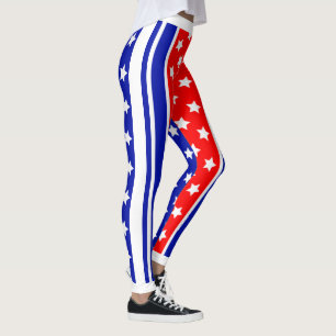 Ultimate American Patriot USA Stars och stripes Leggings