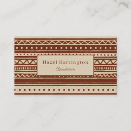 Ultimate Boho-Affärskortet QR-kod på baksidan Visitkort