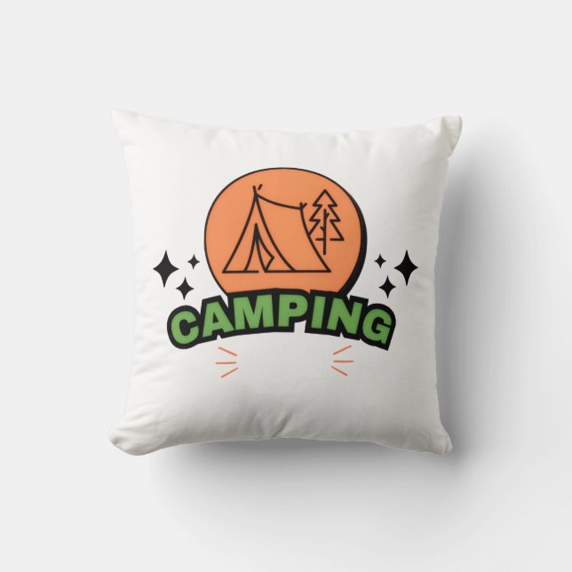 Ultimate Campingäventyr | Naturflykt & Utomhus Kudde (Framsida)