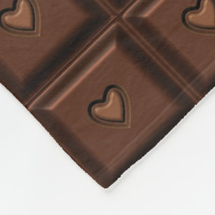 Ultimate Chocolate Älskare Chocolate Block Fleecefilt
