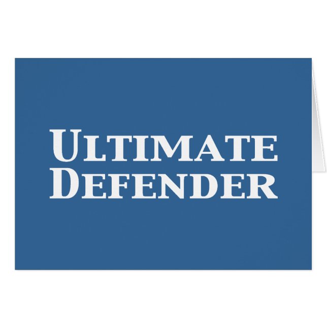 Ultimate Defender-gåvor Hälsningskort (Framsidan Horizontal)