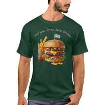 Ultimate Double Cheeseburger & Fries Grafik T-shir