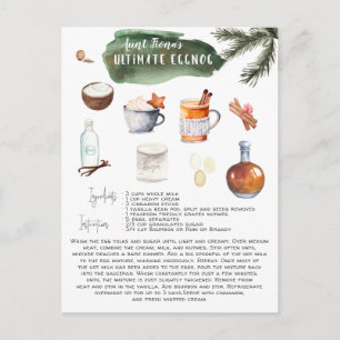 Ultimate Eggnog Recipe Helgdag Vykort