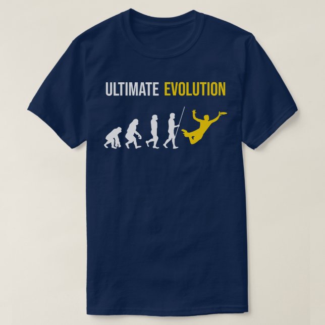 Ultimate Evolution Frisbee T Shirt (Design framsida)