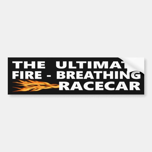 Ultimate Fire Breathing Racecar Bildekal (Framsidan)