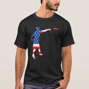 Ultimate Frisbee Disk Golf Player USA Fla T Shirt