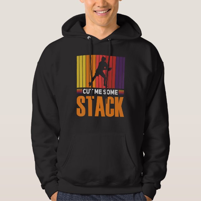 Ultimate Frisbee Disk Golf Stack Hoodie (Framsida)