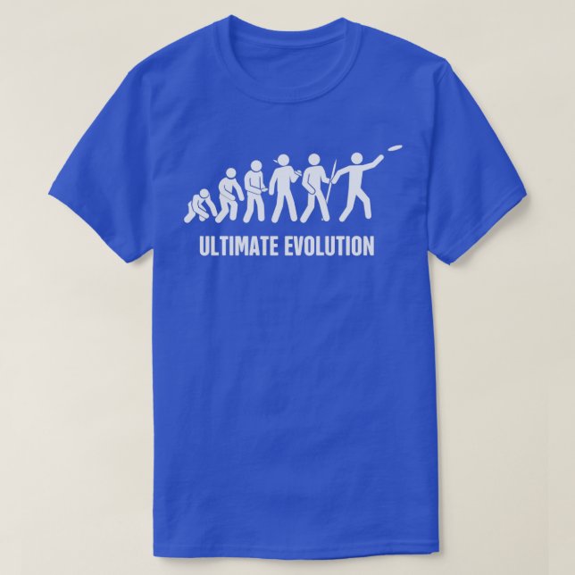 Ultimate Frisbee Evolution Classic TShirt T Shirt (Design framsida)