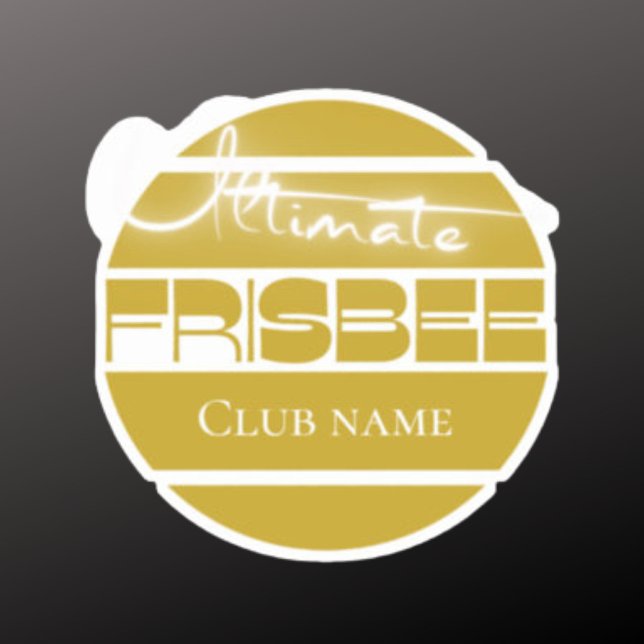 Ultimate Frisbee gul specialskuren vinyldekal Klistermärken (Skapare uppladdad)