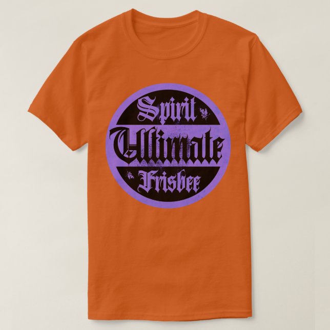 Ultimate Frisbee Lila Spirit T Shirt (Design framsida)