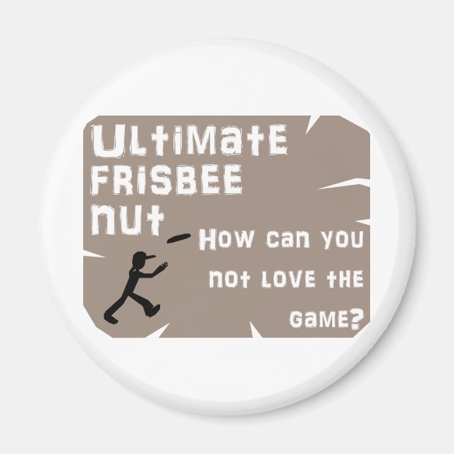 Ultimate Frisbee Nöt Magnet (Framsidan)