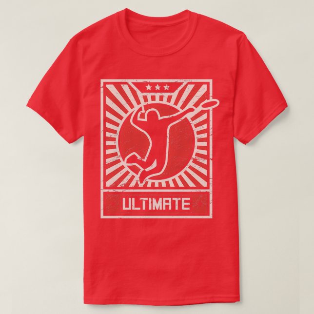 ULTIMATE Frisbee Propaganda Poster T Shirt (Design framsida)