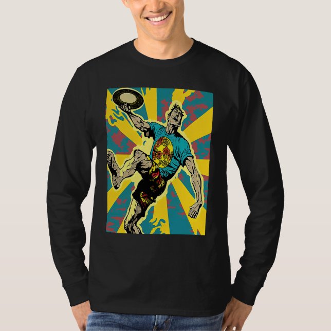 Ultimate Frisbee Retirement Appreciation Pop Ultim T Shirt (Framsida)