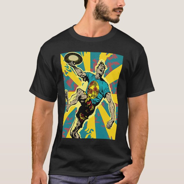 Ultimate Frisbee Retirement Appreciation Pop Ultim T Shirt (Framsida)