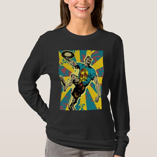 Ultimate Frisbee Retirement Appreciation Pop Ultim T Shirt (Framsida)