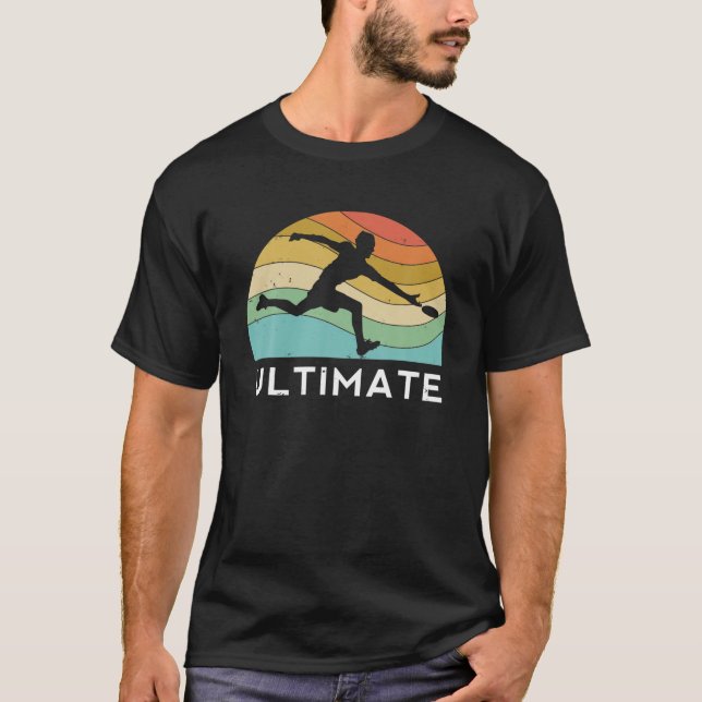 Ultimate Frisbee Retro Player Manar Women Flies Di T Shirt (Framsida)