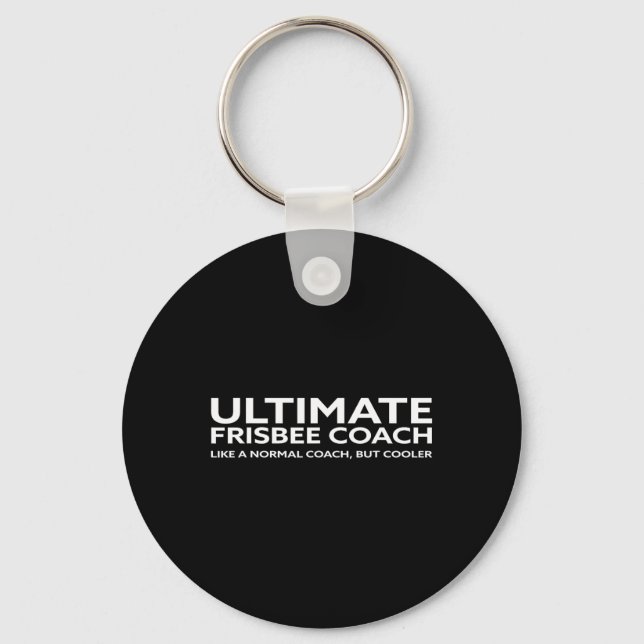 Ultimate Frisbee Spelare Tränare Disc Golf Män Kvi Nyckelring (Framsida)