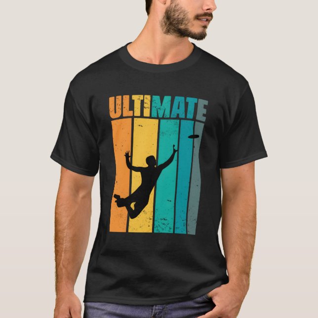 Ultimate Frisbee Team Sport Frisbee Player T Shirt (Framsida)