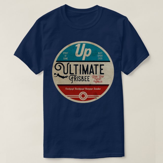 Ultimate Frisbee-Vintage T Shirt (Design framsida)