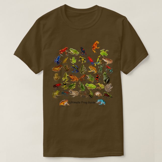 Ultimate Frog Guide Funny Frog Älskare Frog Owner  T Shirt (Design framsida)