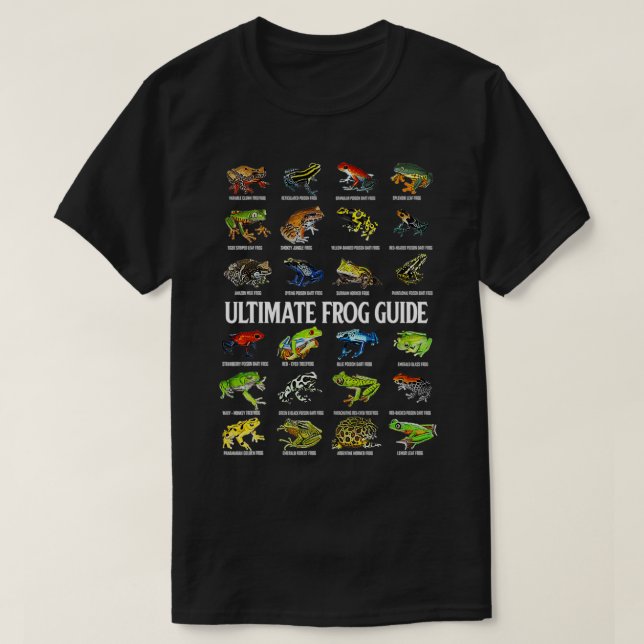 Ultimate Frog Guide Funny Frog Älskare T Shirt (Design framsida)