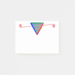 Ultimate Gamer 3 spelkonsoll Färger RGB Post-it Block