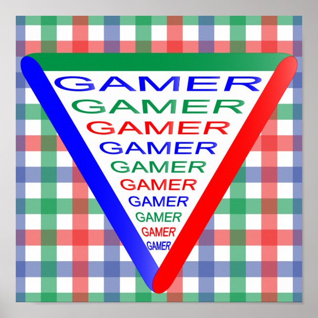 Ultimate Gamer 3 spelkonsoll Färger RGB Poster (Framsidan)